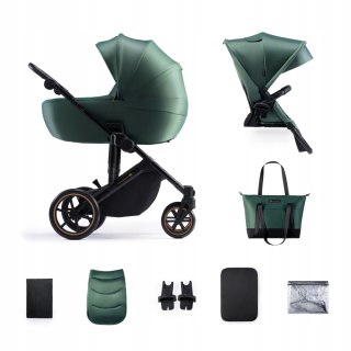 Wózek Dziecięcy 2W1 Prime 2 Kinderkraft - Amortyzacja, Duża Gondola, 22 Kg