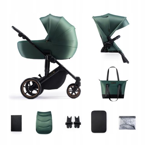 Wózek Dziecięcy 2W1 Prime 2 Kinderkraft - Amortyzacja, Duża Gondola, 22 Kg