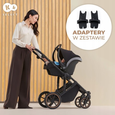 Wózek Dziecięcy 2W1 Prime 2 Kinderkraft - Amortyzacja, Duża Gondola, 22 Kg