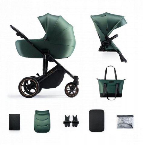Wózek Dziecięcy 2W1 Prime 2 Kinderkraft - Amortyzacja, Duża Gondola, 22 Kg