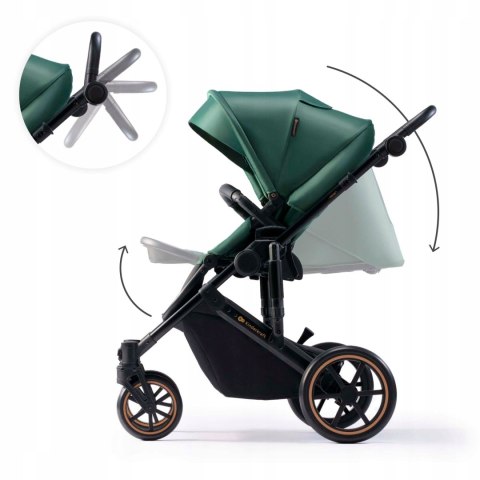 Wózek Dziecięcy 2W1 Prime 2 Kinderkraft - Amortyzacja, Duża Gondola, 22 Kg