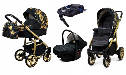 Wózek Dziecięcy 4W1 Babylux Color Lux Głęboki, Spacerówka, Fotelik Z Isofix
