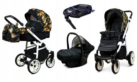 Wózek Dziecięcy 4W1 Babylux Color Lux Głęboki, Spacerówka, Fotelik Z Isofix