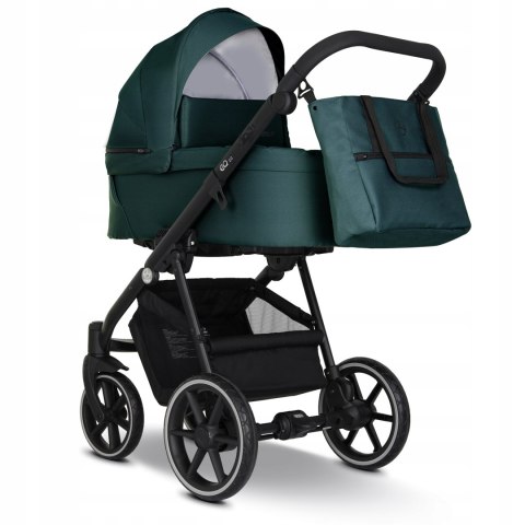 Wózek Dziecięcy 4W1 Emjot Eq2.0 Deep Green - Alominiowy, Isofix, Regulacja