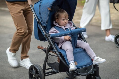 Wózek Dziecięcy Lionelo Dreamin Czarny 22Kg 5-Pkt Stelaż Koła Eva Xxl Budka