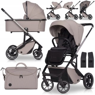 Wózek Spacerowy Cavoe Moi+ 3W1 Z Gondolą 0+ I Siedzisko Przód/Tył, 0-22Kg
