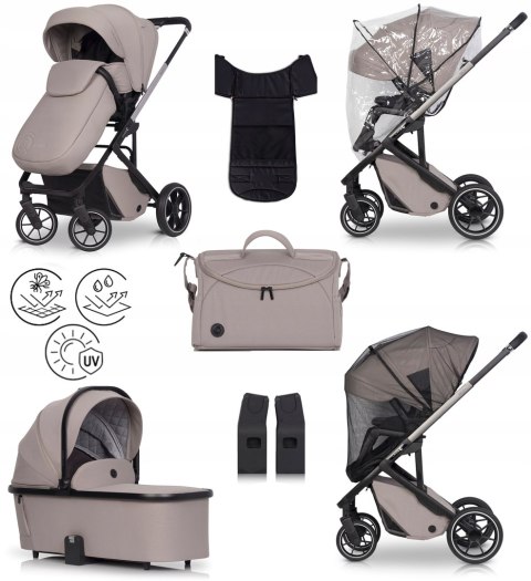 Wózek Spacerowy Cavoe Moi+ 3W1 Z Gondolą 0+ I Siedzisko Przód/Tył, 0-22Kg