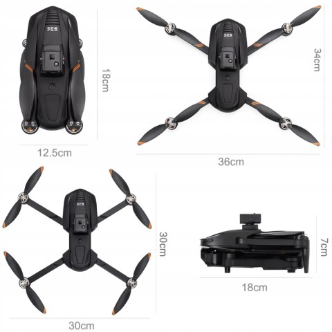 Dron 8K Gps 5G: Kamera Eis, 3000M Zasięgu, 30Min Lotu, 720° Unik Przeszkód