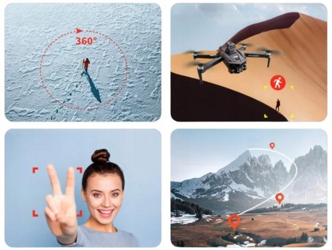 Dron 8K Wifi Gps 5G, 30Min Lotu, 3000M Zasięg, System Unikania Przeszkód, C0