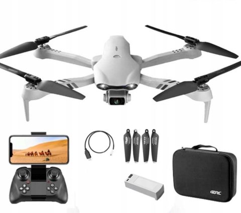 Dron F10 Dwukamerowy 4K, Lot 25 Min, 2000M Zasięgu, Start Jednym Przyc.