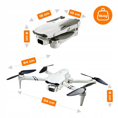 Dron Flypro10 Bezszczotkowy 2 Kamery Wifi Fpv 3X20min Lotu 2Km Zasięgu