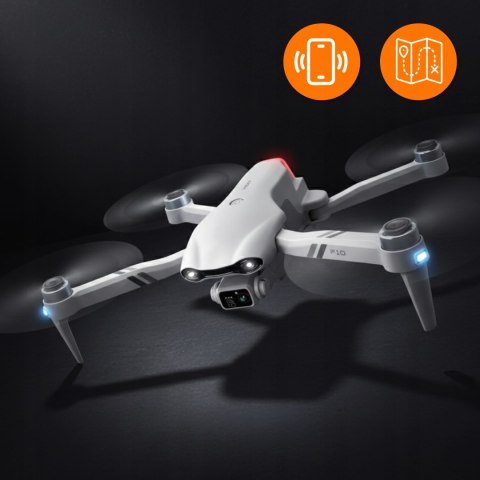 Dron Flypro10 Bezszczotkowy 2 Kamery Wifi Fpv 3X20min Lotu 2Km Zasięgu