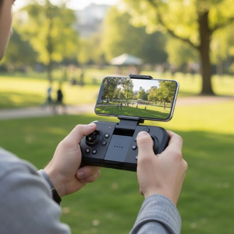 Dron Zabawka E100 Pro 2 Kamery Bezszczotkowe Wifi 3 Baterie 15-20Min Lotu