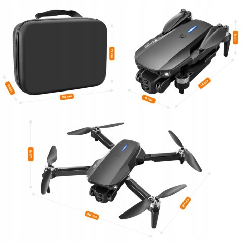 Dron Zabawka E100 Pro 2 Kamery Bezszczotkowe Wifi 3 Baterie 15-20Min Lotu