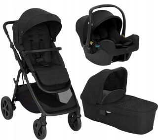 Graco Wózek 3W1 Near2me Dlx Trio Midnight - Gondola, Fotelik, Nosidełko