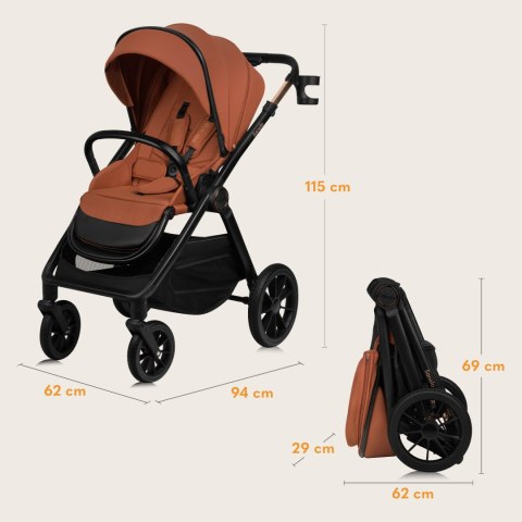 Wózek 2W1 Layla - Gondola I Spacerówka, All-Terrain, 0-4 Lata, Airydots