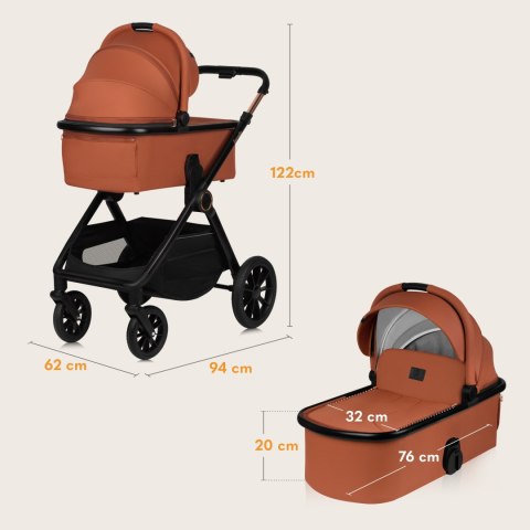 Wózek 2W1 Layla - Gondola I Spacerówka, All-Terrain, 0-4 Lata, Airydots