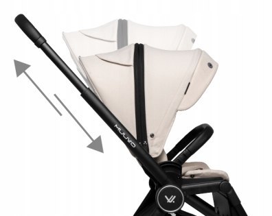 Wózek 4W1 Muuvo Quick 4.0 Iron Graphite - Fotel Moxie I-Size, Baza 360