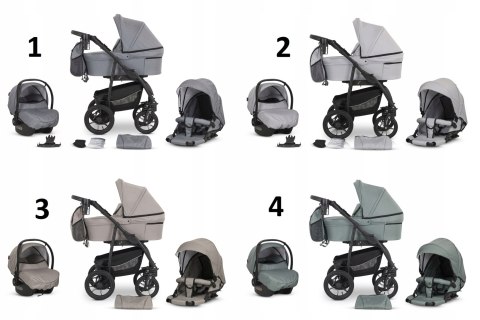 Wózek Dziecięcy 3W1 Verdi Sonic Comfort Z Fotelikiem, Gondolą I Spacerówką
