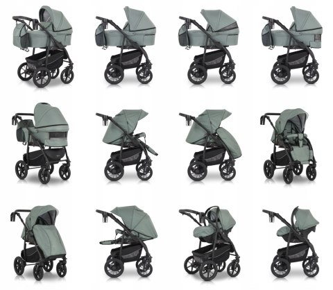 Wózek Dziecięcy 3W1 Verdi Sonic Comfort Z Fotelikiem, Gondolą I Spacerówką