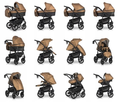 Wózek Dziecięcy 3W1 Verdi Sonic Comfort Z Fotelikiem, Gondolą I Spacerówką