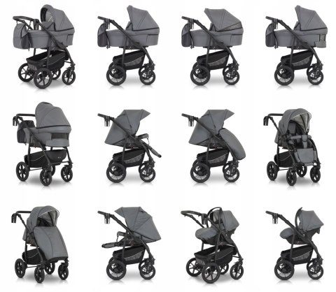 Wózek Dziecięcy 3W1 Verdi Sonic Comfort Z Fotelikiem, Gondolą I Spacerówką