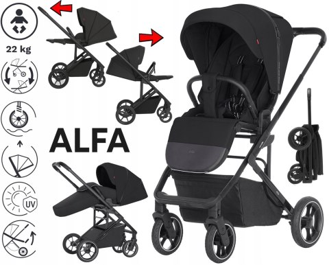 Wózek Spacerowy Carello Alfa 0-22 Kg 2W1 Przodem/Tył, Amortyzacja 10,6 Kg