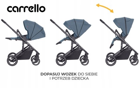 Wózek Spacerowy Carello Alfa 0-22 Kg 2W1 Przodem/Tył, Amortyzacja 10,6 Kg
