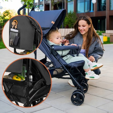 Wózek Spacerowy Lionelo Elia 6-36 Miesięcy 7Kg Kompaktowy Składany Hamulcem