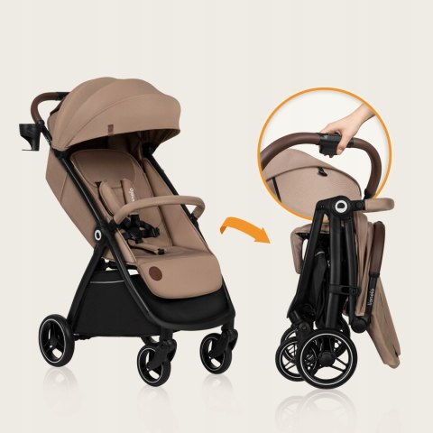 Wózek Spacerowy Lionelo Ingrid 6M-4L, Auto-Fold, Upf50+ Budka, 360° Koła