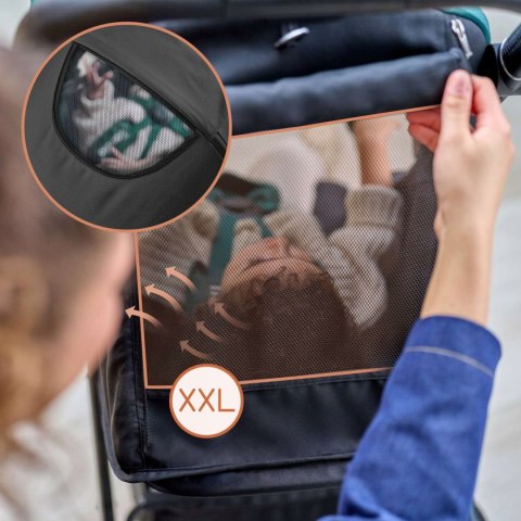 Wózek Spacerowy Lionelo Mira 22Kg, Składany, Z Dużymi Kołami I Upf50+ Budką