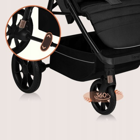 Wózek Spacerowy Lionelo Mira 22Kg, Składany, Z Dużymi Kołami I Upf50+ Budką