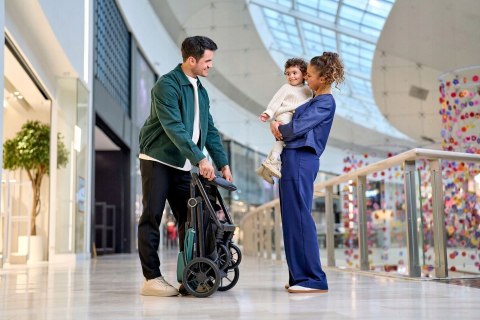 Wózek Spacerowy Lionelo Mira 22Kg, Składany, Z Dużymi Kołami I Upf50+ Budką