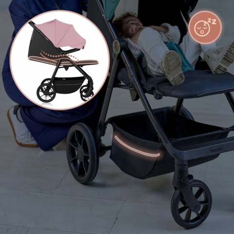 Wózek Spacerowy Lionelo Mira 22Kg, Składany, Z Dużymi Kołami I Upf50+ Budką