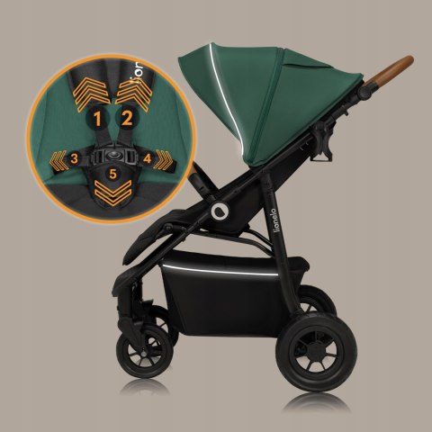 Wózek Spacerowy Lionelo Natt 22Kg - Koła 360°, Amortyzacja, Budka Upf50+