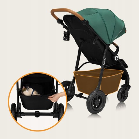 Wózek Spacerowy Lionelo Natt 22Kg - Koła 360°, Amortyzacja, Budka Upf50+