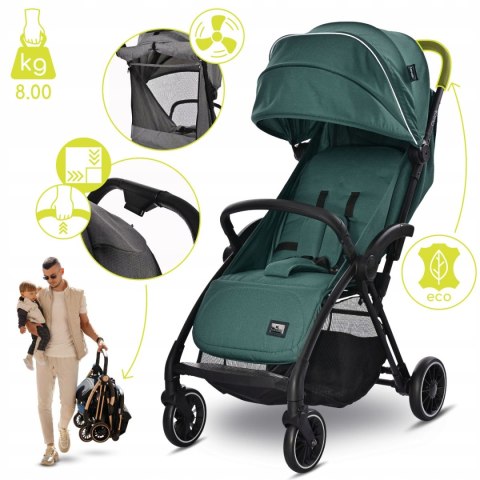 Wózek Spacerowy Lorelli Quick 6M-4L 22Kg Auto Składanie 360° Koła Xxl Budka