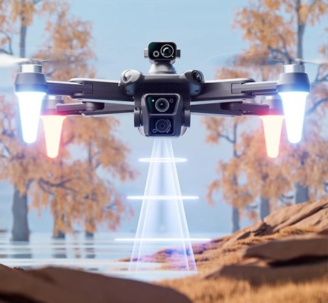 Dron 4Drc-F14 Wifi 5G Hd, 2 Kamery, 360° Unik Przeszkód, 3X2000mah Baterie