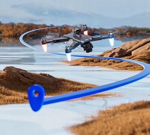 Dron 4Drc-F14 Wifi 5G Hd, 2 Kamery, 360° Unik Przeszkód, 3X2000mah Baterie