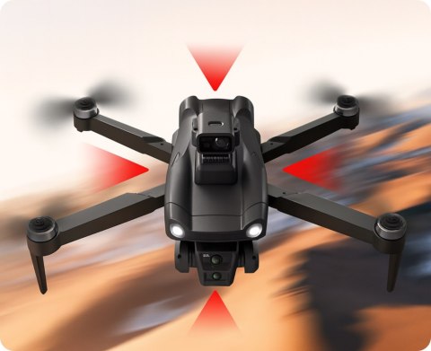 Dron 8K Gps Z Laserem 360° & 5G 3000M Zasięgu 30 Min Lotu Zdalne Sterowanie