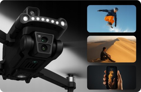 Dron 8K Gps Z Laserem 360° & 5G 3000M Zasięgu 30 Min Lotu Zdalne Sterowanie
