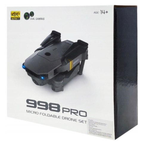 Dron 998 Pro 4K Wifi Z Kamerą Fpv Składany Dla Początkujących I Dzieci
