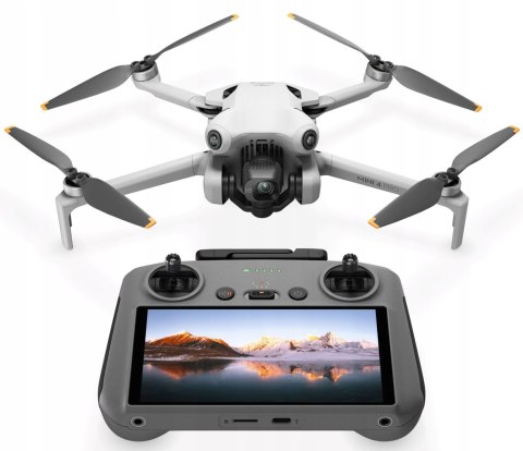 Dron Dji Mini 4 Pro Rc 2 4K/60Fps Hdr, 48Mp Raw, 3-Osiowy, 249G Kompaktowy