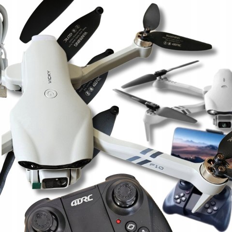 Dron F10 Pro - Dwie Kamery Fpv, Inteligentny Lot, Bezszczotkowe, Bateria