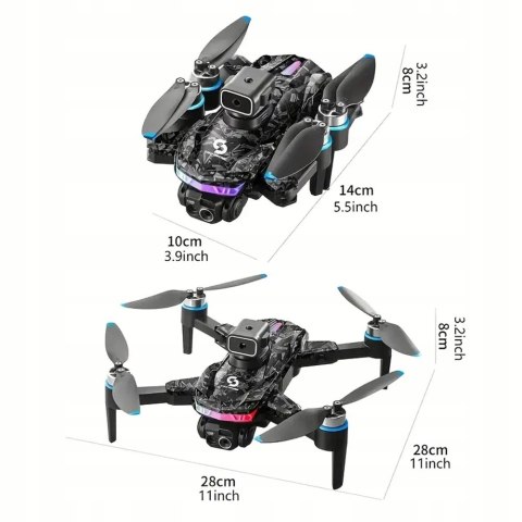 Nowy Dron 1080P Z Pilotem, Led, Omijanie Przeszkód I Silnik Bezszczotkowy
