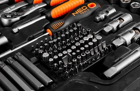 Zestaw 300 Elementów Kluczy I Nasadek 1/2,3/8,1/4 Neo Tools 10-218 Walizka