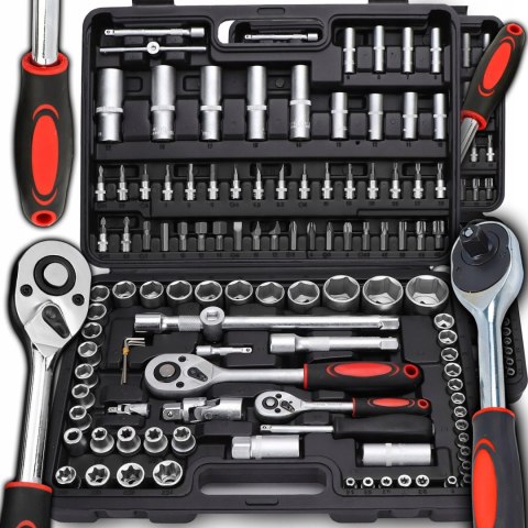 Zestaw Kluczy Nasadowych 108 El. Retoo - Walizka, Torx, Bity, Organizacja