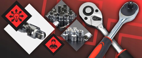 Zestaw Kluczy Nasadowych 108 El. Retoo - Walizka, Torx, Bity, Organizacja