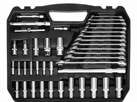 Zestaw Neo Tools 220 Elementów Klucze, Nasadki, Grzechotki Bity 1/2 3/8 1/4