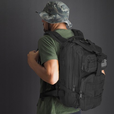Do Szkoły Pracy I Podróży Na Co Dzień Pojemność 26 L Wymiar Rzepu Na Flagę 8 Na 5 Cm